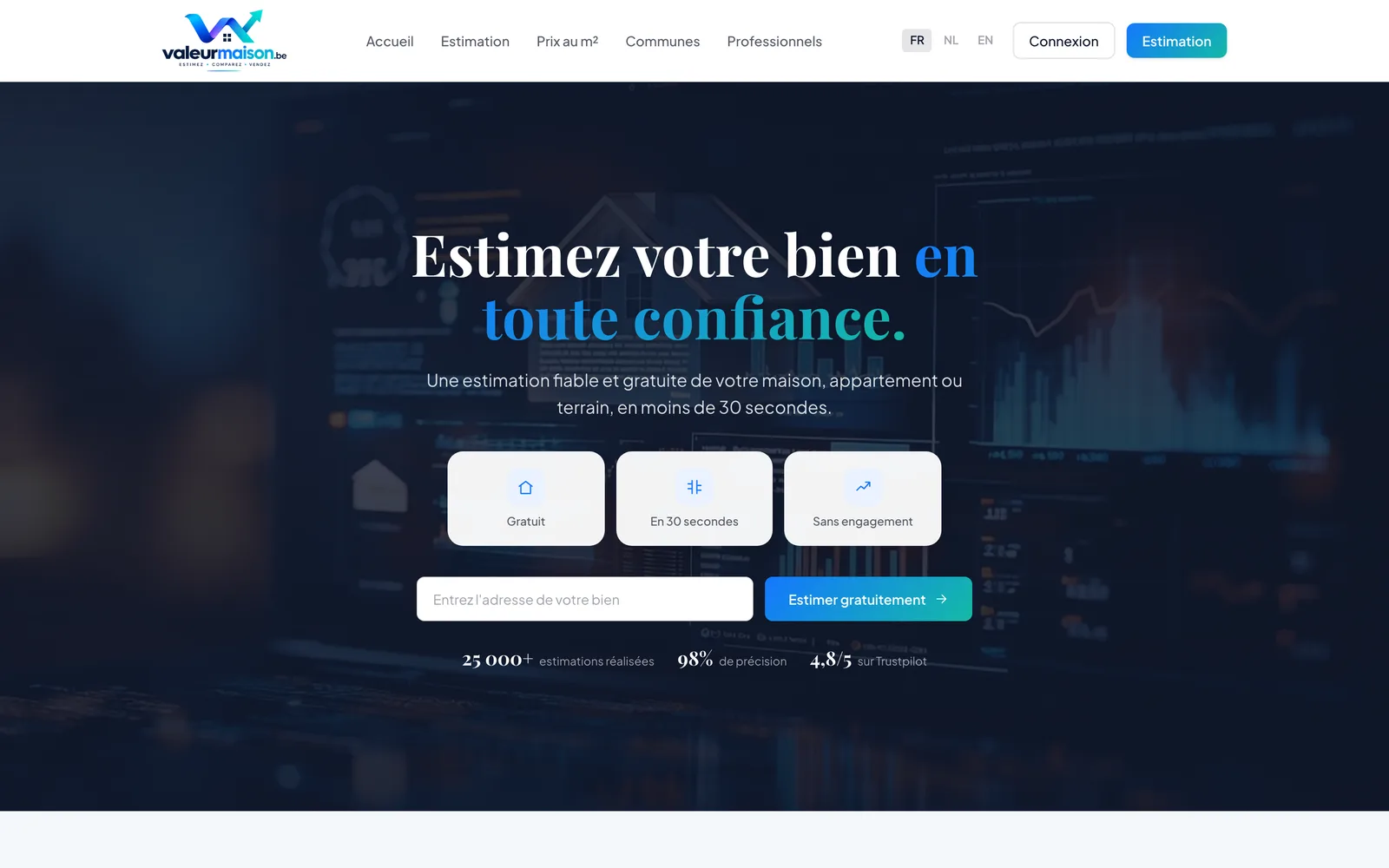 Capture du site ValeurMaison